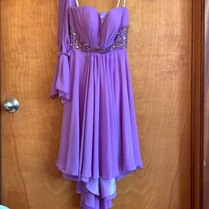 Bridesmaids dress in purple-size XS